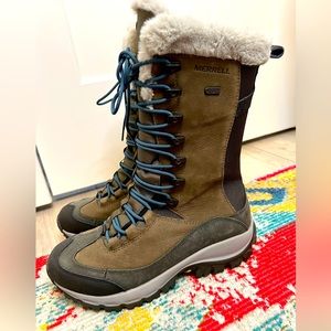 Womens sz 9 Merrell waterproof snow/hiking boots! New, never worn outside!